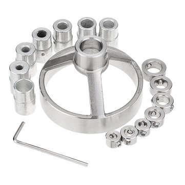 Drillpro 16pcs Drill Guide Hole Vertical Pocket Jig 5/6/7/8/9/10/12mm 90 Degree Drill Hole Punch Loc