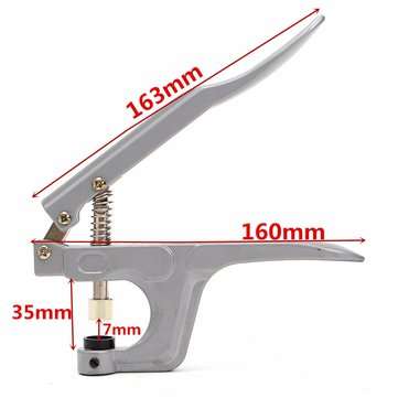 Clothes Button Fastener Snap Plier with 150Set Colorful T5 Snap Plastic Buttons