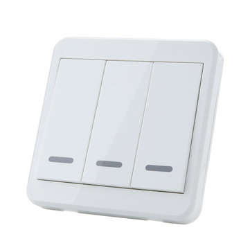 3pcs KTNNKG Wireless Light Switch Kit + KTNNKG 433MHz Universal Wireless Remote Control 86 Wall Pane
