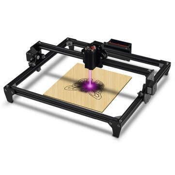 TWO TREESTOTEM 10W DIY Laser Engraving Machine 400x300mm Laser Engraver Area Black CNC Laser Print