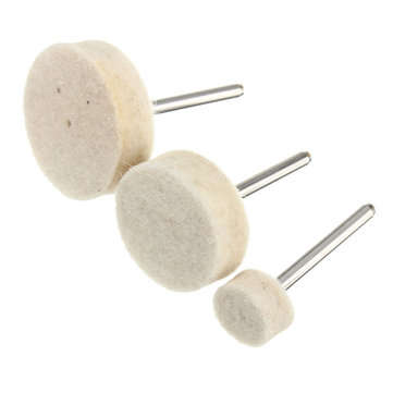 33pcs Soft Felt Electric Mill Polishing Buffing Wheel Mixed Set Accessory For Rotary Tools