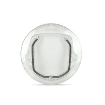 4 Way Round Clear Locking Flap Pet Door Cat Small Dog for Screen Glass Window Pet Door