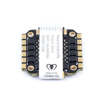 Mamba F30 MINI 30A Blheli_S 2-5S DSHOT600 8 BIT Brushless ESC 20x20mm for RC Drone FPV Racing