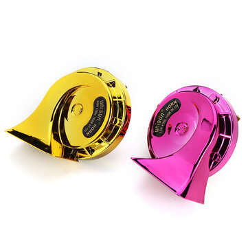 2pcs 400DB 12V Dual Tone Snail Air Horn Super Loud Trumpet 510hz + 410hz For Car Trucks Lorry Boat U