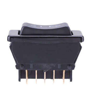 Universal DPDT Car Power Window Rocker Switch 5 Pins DC 12V 20A Black Plastic