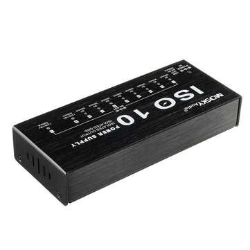 MOSKY ISO-10 Portable Guitar Effect Power Supply 10 Isolated DC Outputs & One 5V USB Output for 9V 1