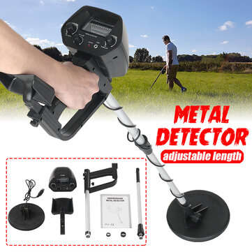 Metal Detector Treasure Hunter LCD Display Gold Finder For Underground Detecting (COLOR: BLACK)