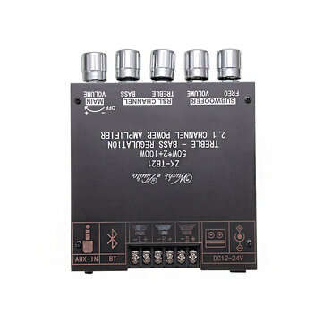 ZK-TB21 TPA3116D2 bluetooth 5.0 Subwoofer Amplifier Board 50WX2+100W 2.1 Channel Power Audio Stereo