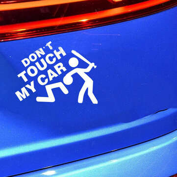 Car Truck Car Body Sticker Decals Don`t Touch My Car (COLOR: WHITE)