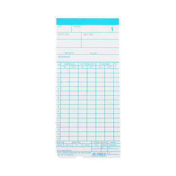 90Pcs Monthly Time Clock Cards Payroll For Employee Attendance Bundy Recorder Timer