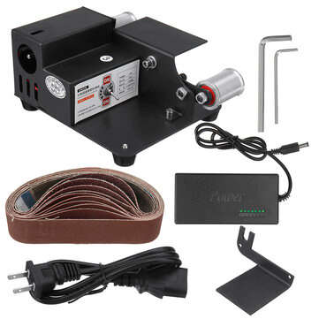 7 Speeds Multifunctional Mini Belt Sander Cutter Electric DIY Polishing Grinding Machine Tool