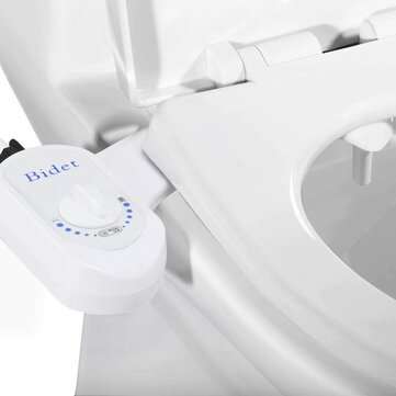 Bathroom Non-Electric Bidet Attachment for Home Mechanical Toilet Seat with Self-C... (THREAD: G1/2)