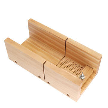 Soap Loaf Making Cutting Molds Kit with Silicone Mold Wooden Cutter Mold Stainless Steel Cutters Sli