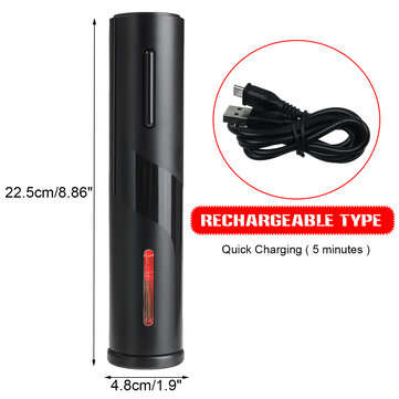 Electric Bottle Opener Automatic Bottle Opener Kit Bottle Cork Electric Corkscrew With ... (TYPE: 1)