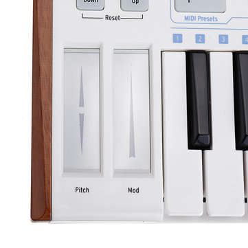 Worlde Professional 25-Key MIDI Keyboard Controller USB MIDI Drum Pad and Ultra-Portable Mini MIDI C