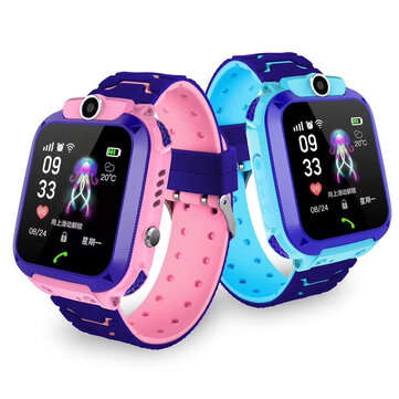 Waterproof Kid Smart Watch Children Anti-lost Safe GPS Location Tracker SOS Call (COLOR: BLUE)