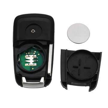 2 Button 433MHz Flip Remote Fob Key ID46 Chip For OPEL VAUXHALL Astra Insignia