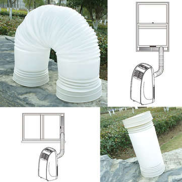 150cm Flexible Portable Exhaust Hose PVC Tube Fits Air Conditioner 5" Dia Vent Hose