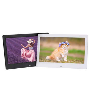 10 Inch HD Digital Photo Picture Frame Album TFT LCD Screen Movie Player Remote C... (COLOR.: WHITE)