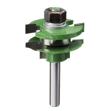 2Pcs 8mm Shank Tenon Router Bit Cabinet Door Panel Milling Woodworking Cutter