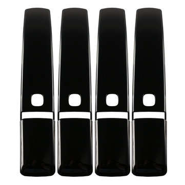 8PCS Glossy Black Smart Keyhole Car Door Handle Covers for Land Rover Dciscovery 4 Range Rover Sport