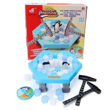 Icebreaker Penguin Trap Kids Puzzle Desktop Game Ice Cubes Block Family Fun Toys