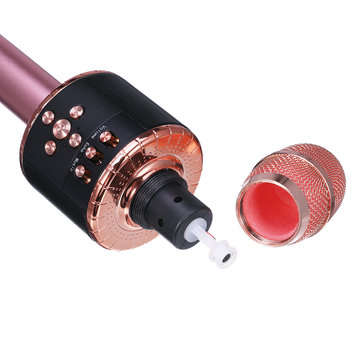 bluetooth Wireless Karaoke Microphone Handheld Microphone with Dynamic Light for Children and Adults