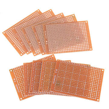 30pcs Universal PCB Board 5x7cm 2.54mm Hole Pitch DIY Prototype Paper Printed Circuit Board Panel Si