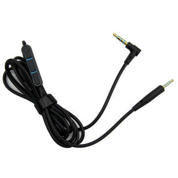 1.5m Replacement Audio 2.5 to 3.5mm Cable for Boses Quiet Comfort QC25 Headphone MIC