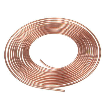 Roll Copper Steel 25 ft. 3/16" Brake Line Pipe Tubing with 20 Pcs Kit Fittings Brake Female Male Nut