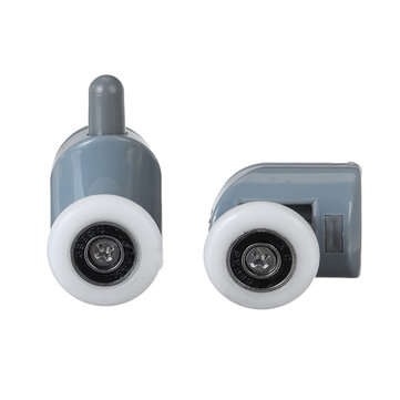 8PCS 25mm Top and Bottom Shower Door Rollers Wheels Runners Pulleys Replacement