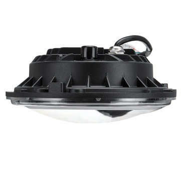 7inch Round LED Headlights Blue Halo Ring Angel Eyes For Jeep Wrangler JK TJ LJ CJ