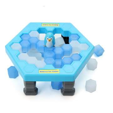 Icebreaker Penguin Trap Kids Puzzle Desktop Game Ice Cubes Block Family Fun Toys