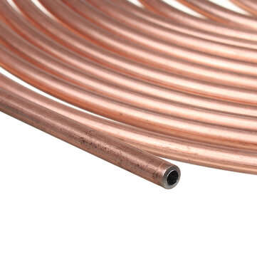 Roll Copper Steel 25 ft. 3/16" Brake Line Pipe Tubing with 20 Pcs Kit Fittings Brake Female Male Nut