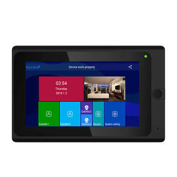 ENNIO 7" 2 Monitors Video Door Phone Doorbell Intercom Wireless Wifi System with  IR-CUT HD 1000TVL