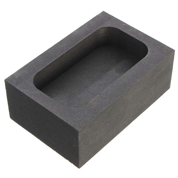 5 OZ Graphite Crucible Ingot Bar Combo Mold For Silver Gold Melting Casting