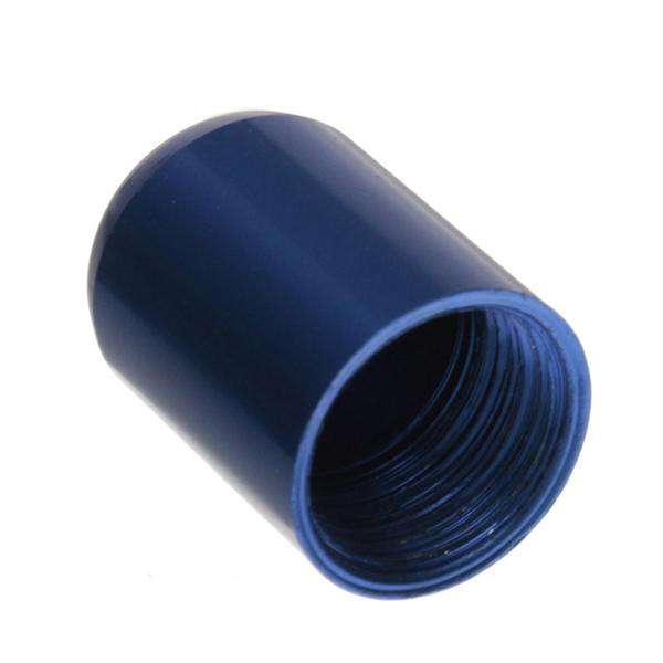 Waterproof Aluminum Pill Box Case Holder Keychain Bottle Container (Color Silver)