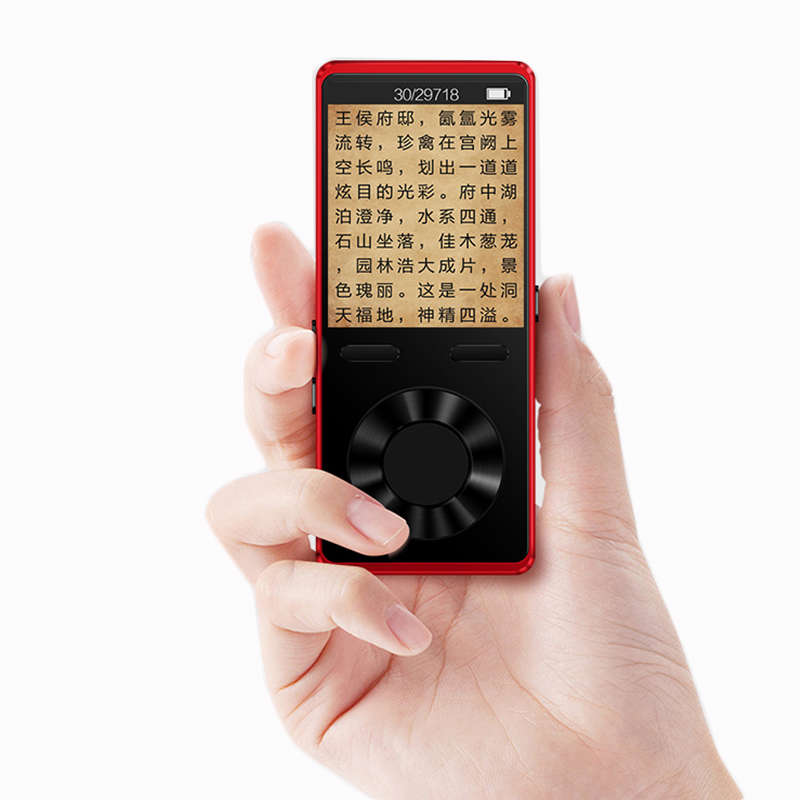 MECHEN X1 1.8 Inch Digital Bluetooth MP3 Player Portabl (Color Red 1 Memory 16GB Version1 Bluetooth)