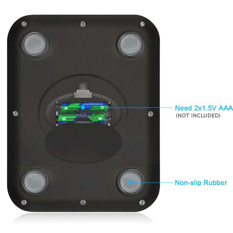 22 LB / 10000g Electronic Kitchen Scale Digital Food Scale Stain (Color white and silver Weight 5KG)