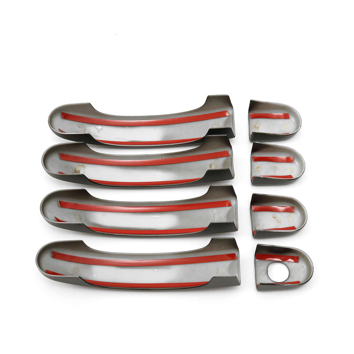 8Pcs Set Matte Black Exterior Door Handle Cover For VW Transporter T5 T6 Caddy Van