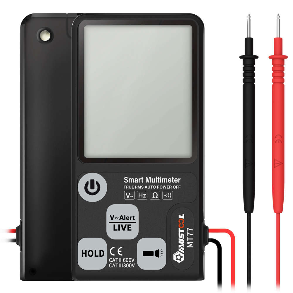 MUSTOOL MT77 Large Screen Smart Digital Multimeter Voltage Tester 3-Line Display Fully Auto-Range