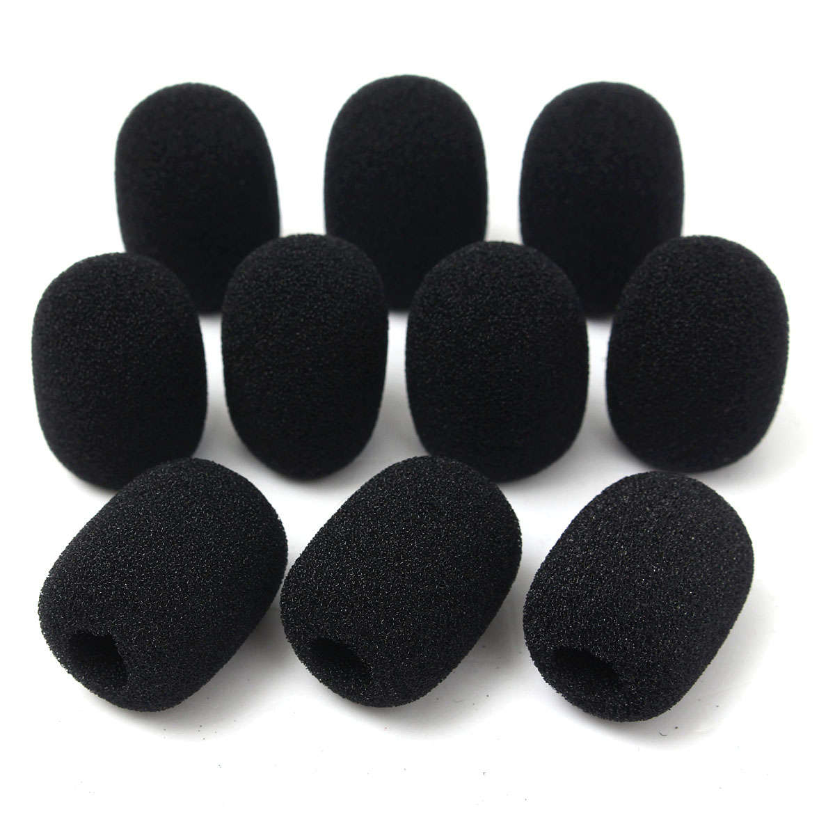 10Pcs Headphone Headset Microphone Foam Earphone Mic Grill Windshield Sponge