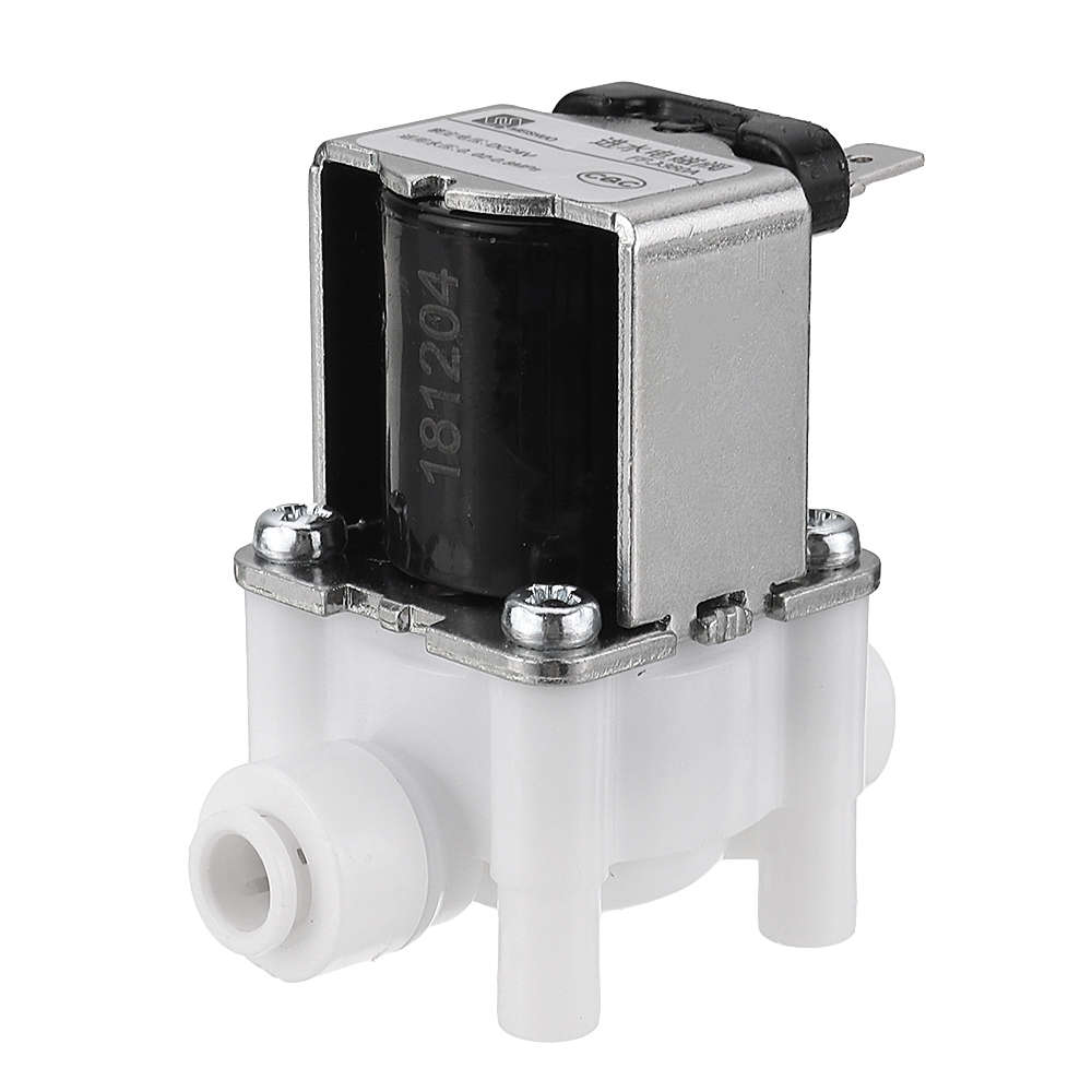 24V 1/4 Inch RO Water Purifier Inlet Water Solenoid Valve 2 Electromagnetic Valve for RO Reverse Osm