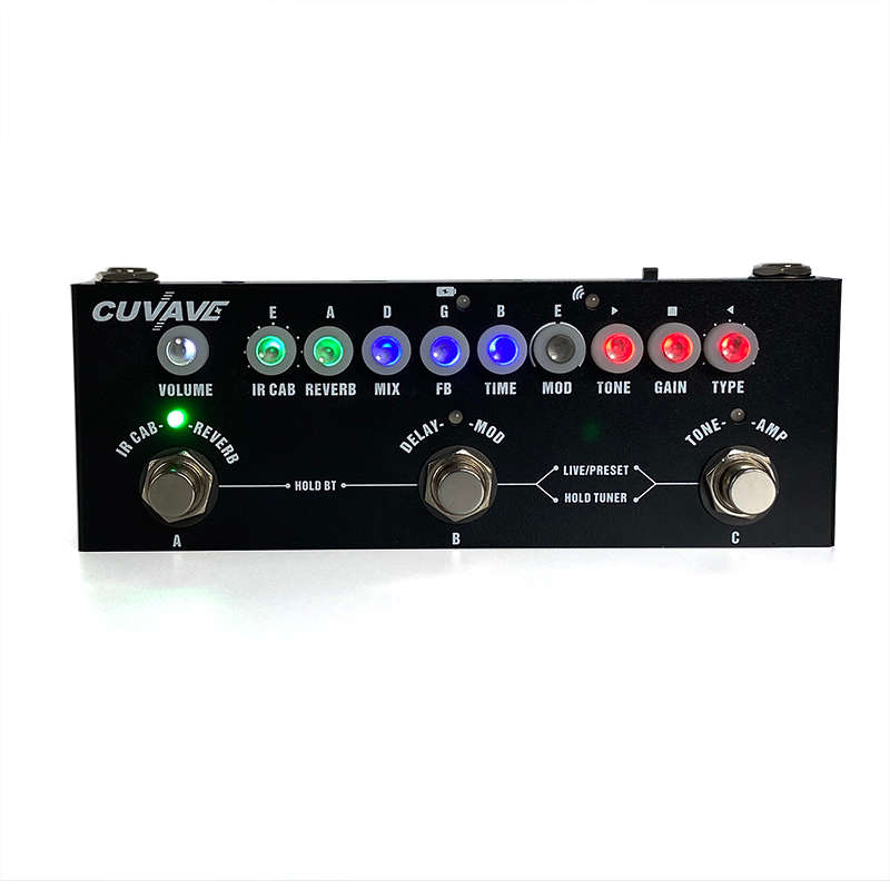Cuvave CUBE BABY Rechargeable Multi Effects Pedal with High quality Reverb Delay Chorus Phaser Tremo
