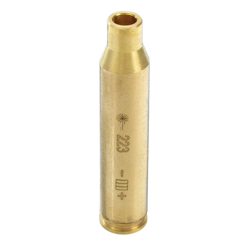 New CAL 223 REM Gauge 5.56mm Laser Bore Sighter Red Dot Sight Brass Cartridge Bore Sighter Cal