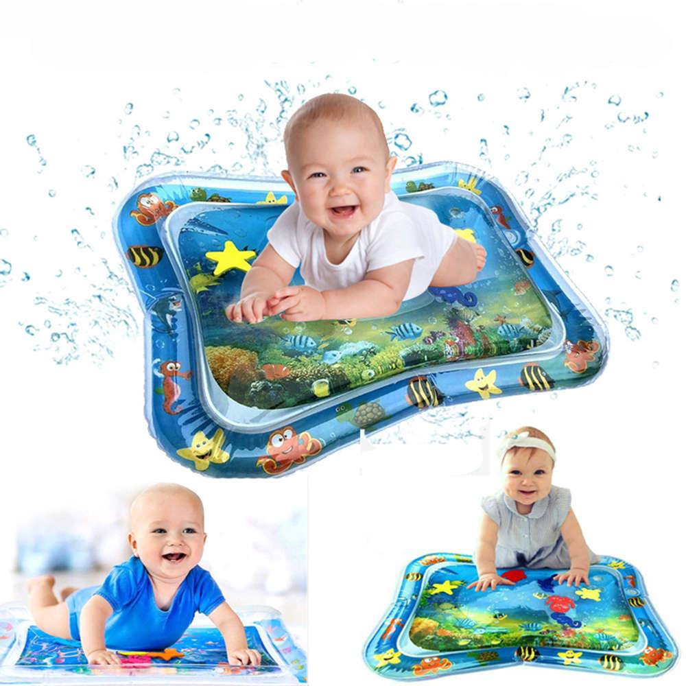 New Inflatable Water Baby Play Mat Infants Toddlers Fun Tummy Time Play Activity Center