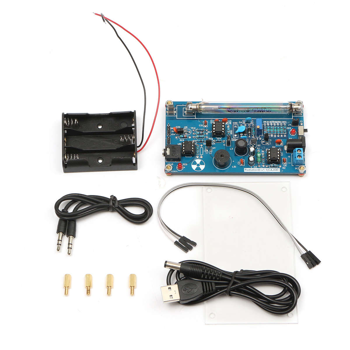 Geekcreit Assembled DIY Geiger Counter Kit Module Miller Tube GM Tube Nuclear Radiation Detector Gee