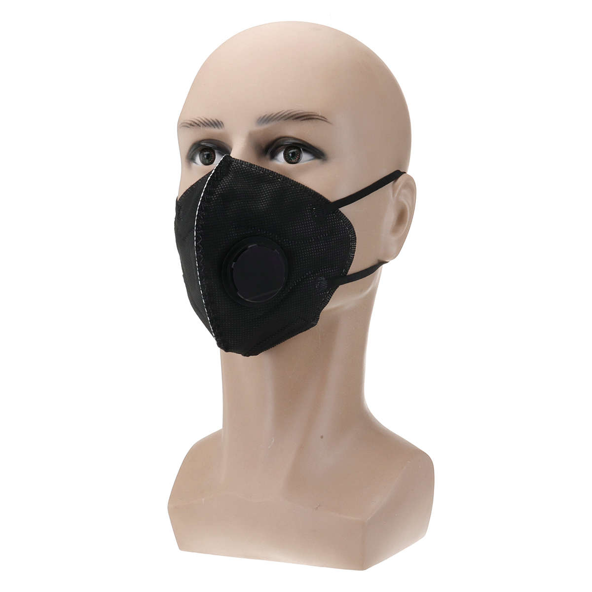 Activated Carbon Face Mask Dustproof Filtration Dust Breathing Respirator (Color Red)