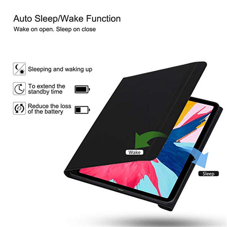 Bakeey 2 in 1 Multi-Functional Flip Foldable Smart Awake Sleep Wireles