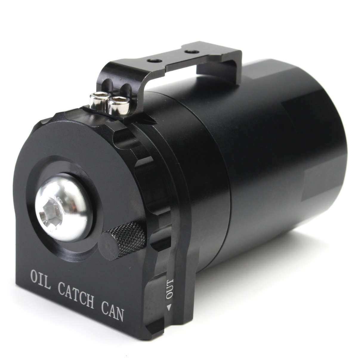 300mL Engine Catch Reservoir Breather Tank Oil Catch Can with Air Filter Black